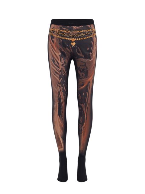 WET NUISETTE PRINTED JERSEY LEGGINGS