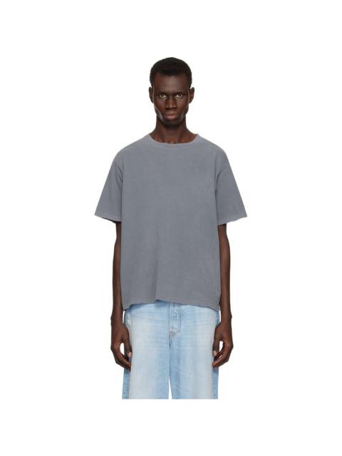 John Elliott Navy Folsom Cropped T-shirt