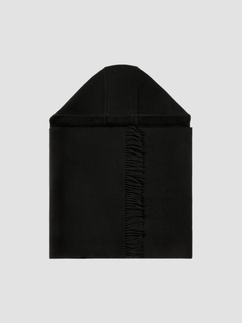 Brunello Cucinelli Women's Hooded Wool and Cashmere Knit Scarf - Black
