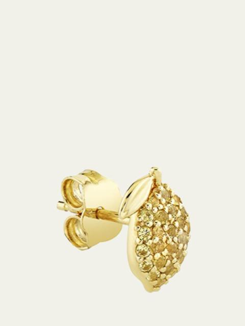 SYDNEY EVAN 14K Yellow Sapphire Lemon Stud Earring, Single (Right)
