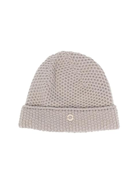 purl-knit cashmere beanie