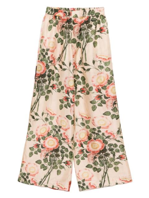 BIYAN floral print cropped trousers