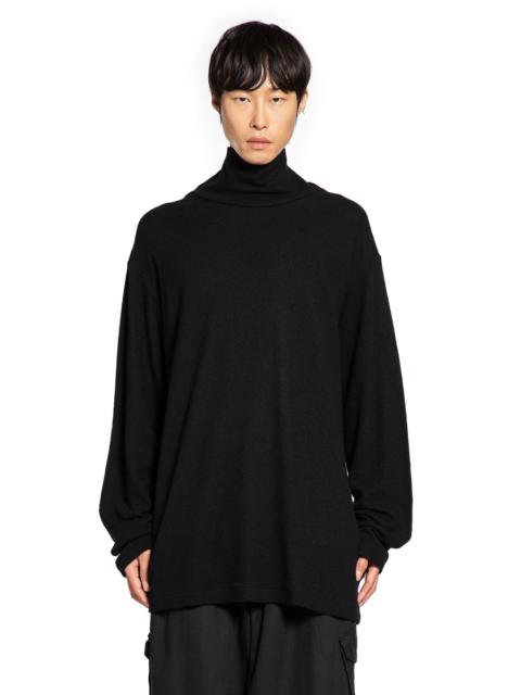 Yohji Yamamoto Wool Turtleneck Long Sleeve Top