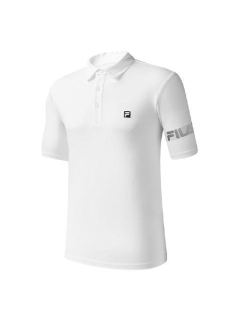 FILA FILA ATHLETICS Professional Sports Polo Shirt White A11M031152F-WT