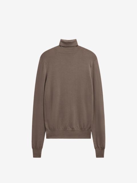 The Frankie Shop Eve Thin Turtleneck Sweater - Dark Taupe