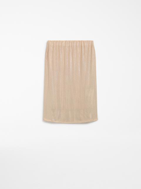 LAZIO Metallic knit skirt