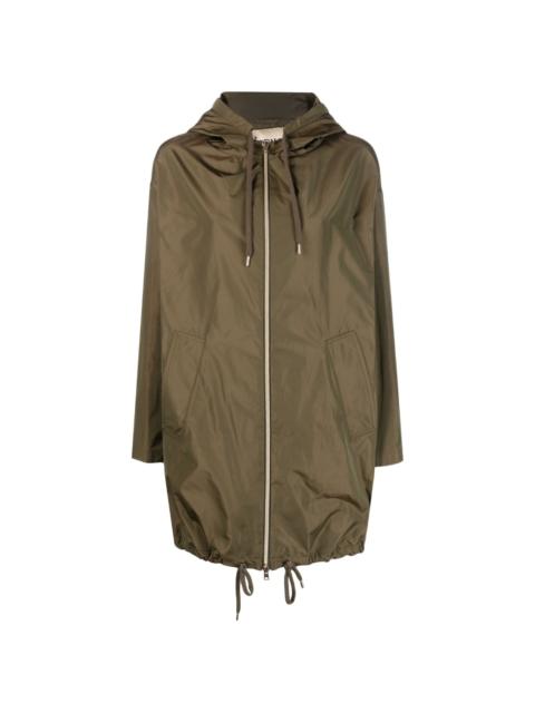 drawstring-design raincoat