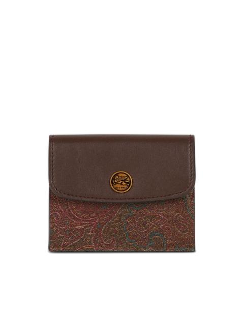 Etro paisley flap cardholder