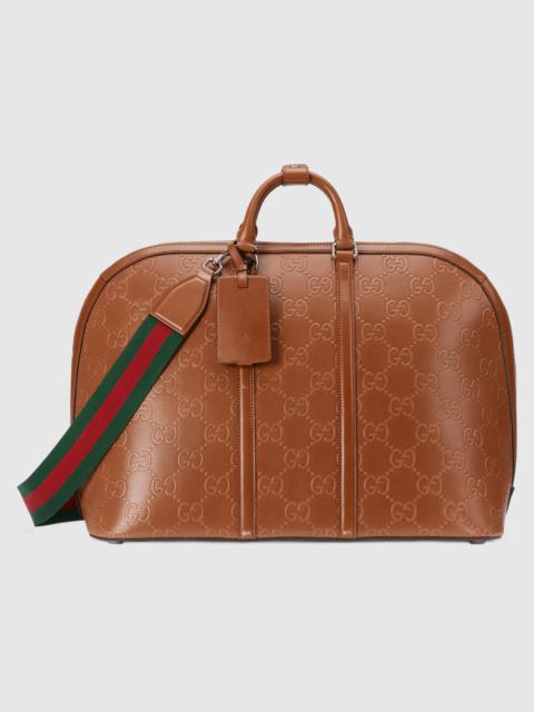 GUCCI GG embossed large duffle bag
