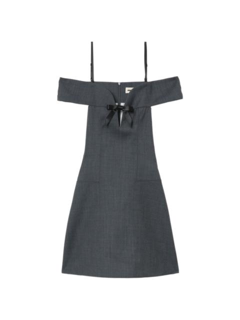 SHUSHU/TONG sweetheart-neck cut-out dress