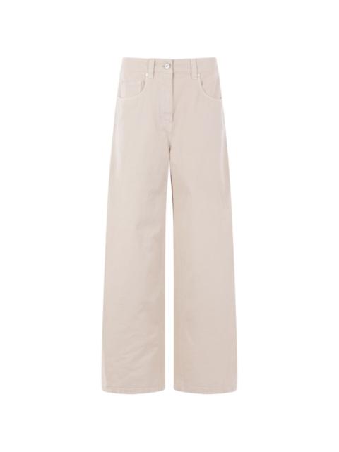 Brunello Cucinelli logo-patch straight jeans