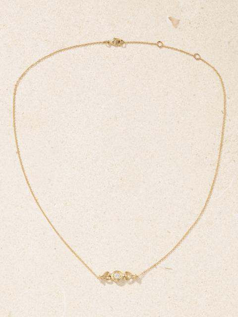 STONE AND STRAND Silvia 14-karat Gold Diamond Necklace