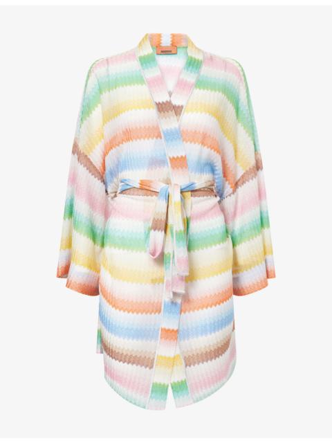 Missoni Wrap-Over Kimono Knitted Cover-Up