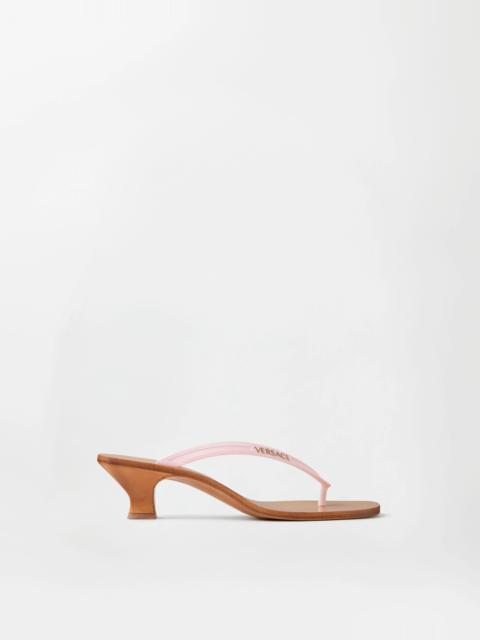 VERSACE Sophie Rubber Thong Sandals 40 mm