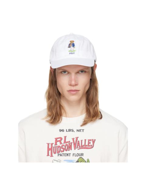 Polo Ralph Lauren White Polo Bear Twill Ball Cap
