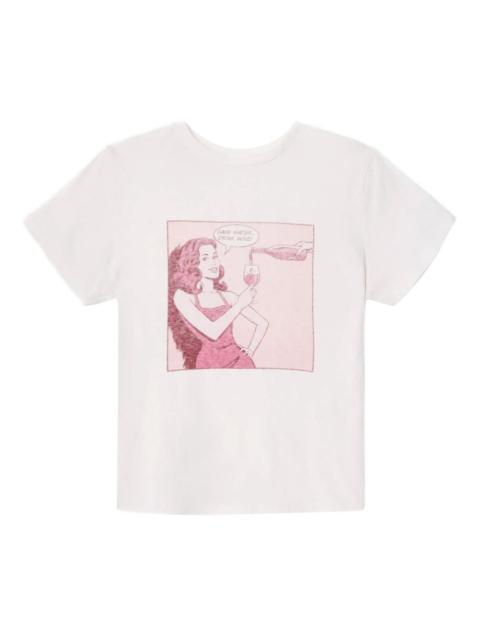 RE/DONE Classic "Drink Wine" T-shirt