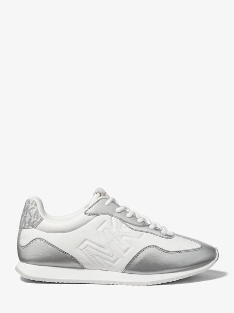 MICHAEL KORS Essex Mixed-Media Trainer