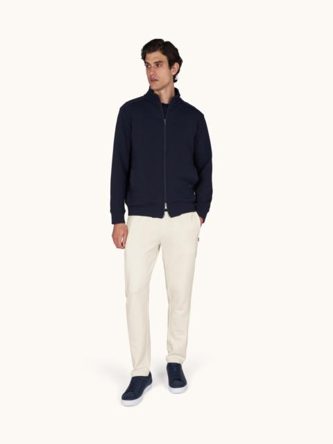 Paul & Shark SPORT PANTS IN ACTIVE FLEECE WITH MICROFIBER DETAILS