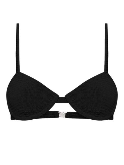 Totême shirred bikini top