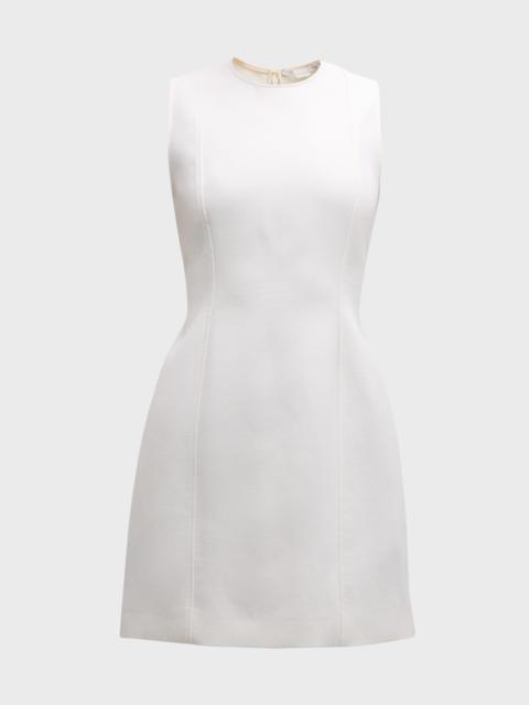 Moulded Mini Sheath Wool Dress