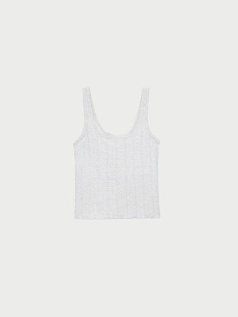 LOEFFLER RANDALL Rylee Pointelle Tank Top