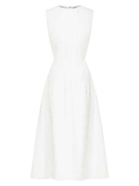 TWP Women's Crewneck Darted Midi Dress - Bone