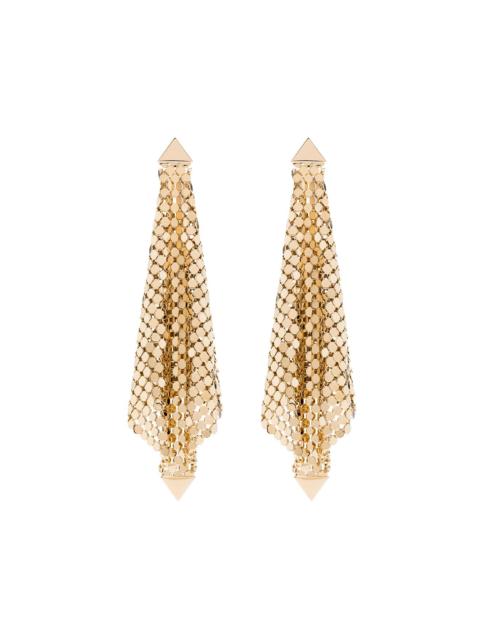 rabanne gold-tone chain mesh earrings