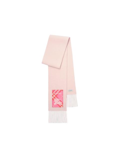 Burberry narrow Check label cashmere scarf