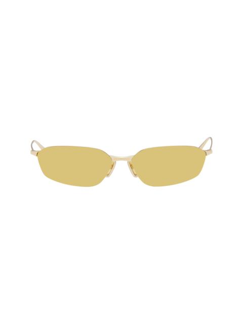 BALENCIAGA Gold Invisible 2.0 Geometrical Sunglasses