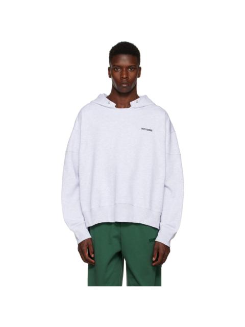 【関税込み】We11done ホワイト ディストレス フーディ We11done White Distressed Hoodie | REVERSIBLE