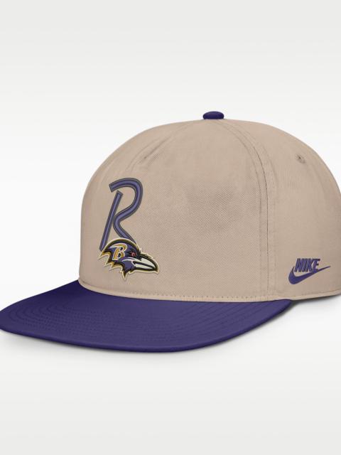 Nike Baltimore Ravens Rewind Pro Men's Nike NFL Adjustable Hat