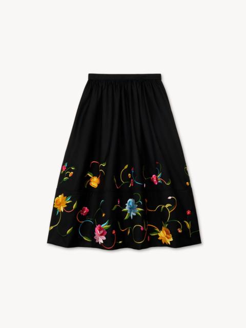 KENZO 'KENZO Wildflower' midi skirt in virgin wool