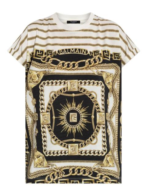 Balmain baroque-pattern T-shirt