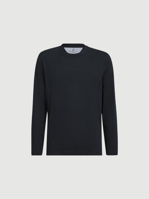 Brunello Cucinelli Cotton jersey long sleeve crew neck T-shirt