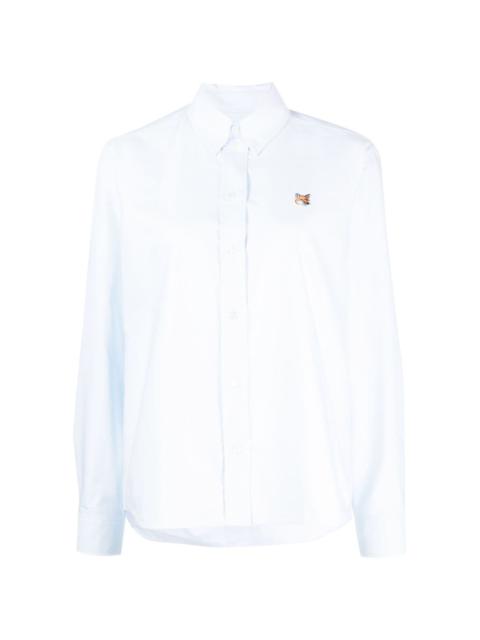 fox-patch cotton shirt