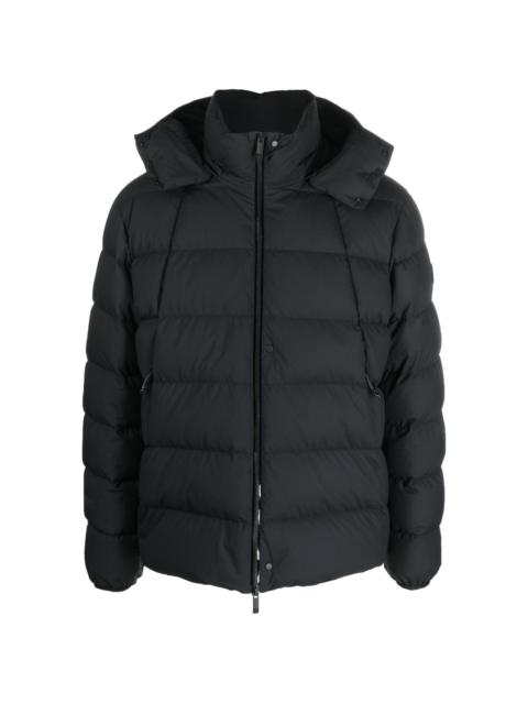 funnel-neck padded down jacket