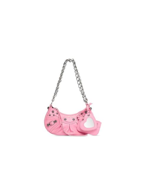 BALENCIAGA Women's Le Cagole Xs Shoulder Bag With Chain  in Pink