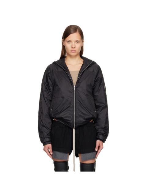 Rick Owens DRKSHDW Black Concordians Sealed Windbreaker Jacket