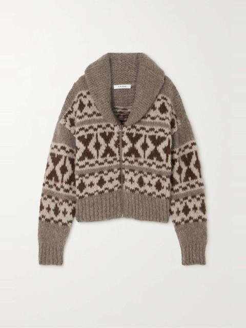 FRAME Fair Isle knitted cardigan