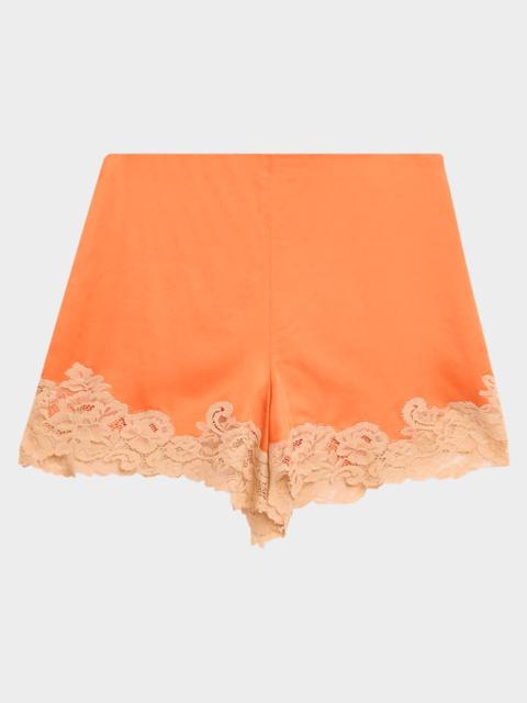 A.L.C. Pipa Satin and Lace Shorts