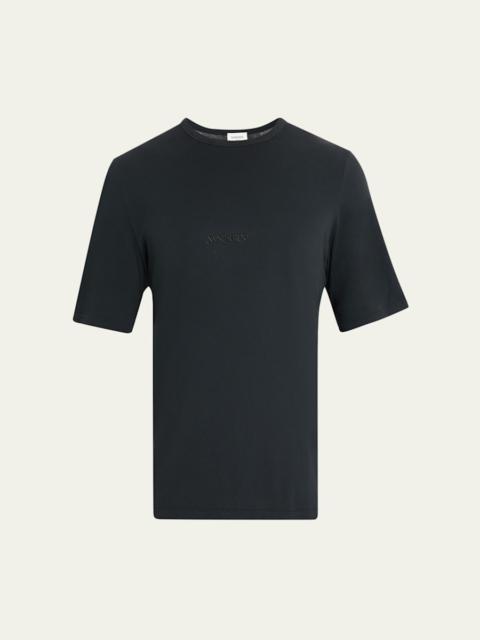 SAINT LAURENT Men's Basic Logo T-Shirt