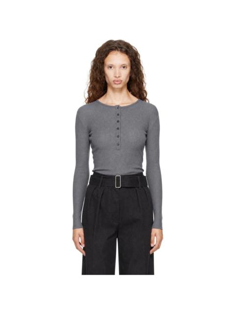 mfpen Gray Long Sleeve Henley