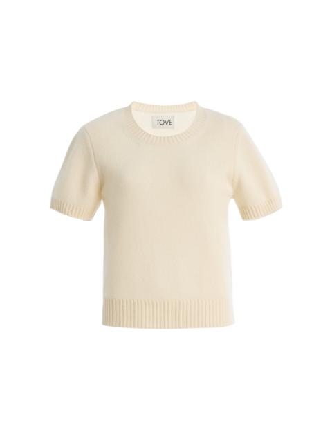 TOVE Anok Cashmere Top white