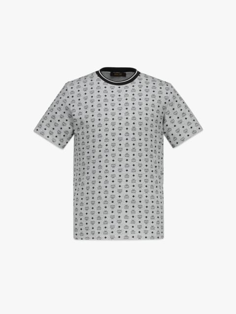 MCM Men’s Visetos Monogram Print T-Shirt in Organic Cotton