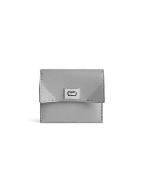 Women's Rodeo Card Holder With Flap in Cloud Grey