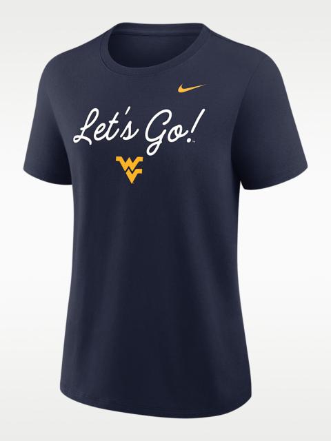 Nike West Virginia Script Mantra Logo Women's Nike College T-Shirt