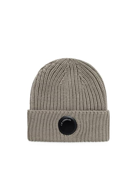 C.P. Company Lens-detail ribbed-knit beanie hat