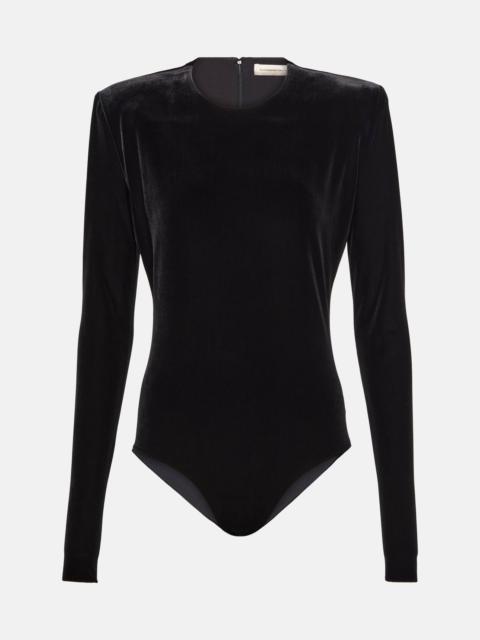 ALEXANDRE VAUTHIER Velvet bodysuit