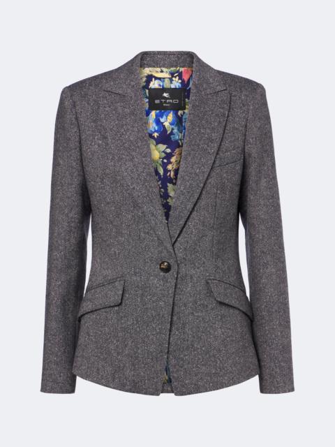 Etro Wool and silk-blend blazer