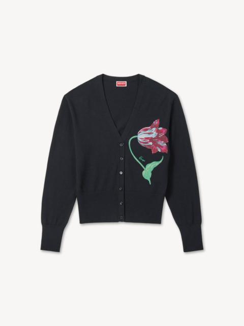 KENZO 'KENZO Tulip' cardigan in cotton wool
